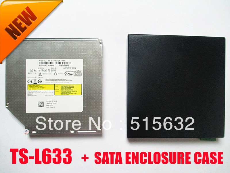 DVD + RW CD + RW Brander DVD Writer Model TS-L633 + SATA CD DVD Combo Drive Case Behuizing SCHRIJVER DRIVE VOOR PC