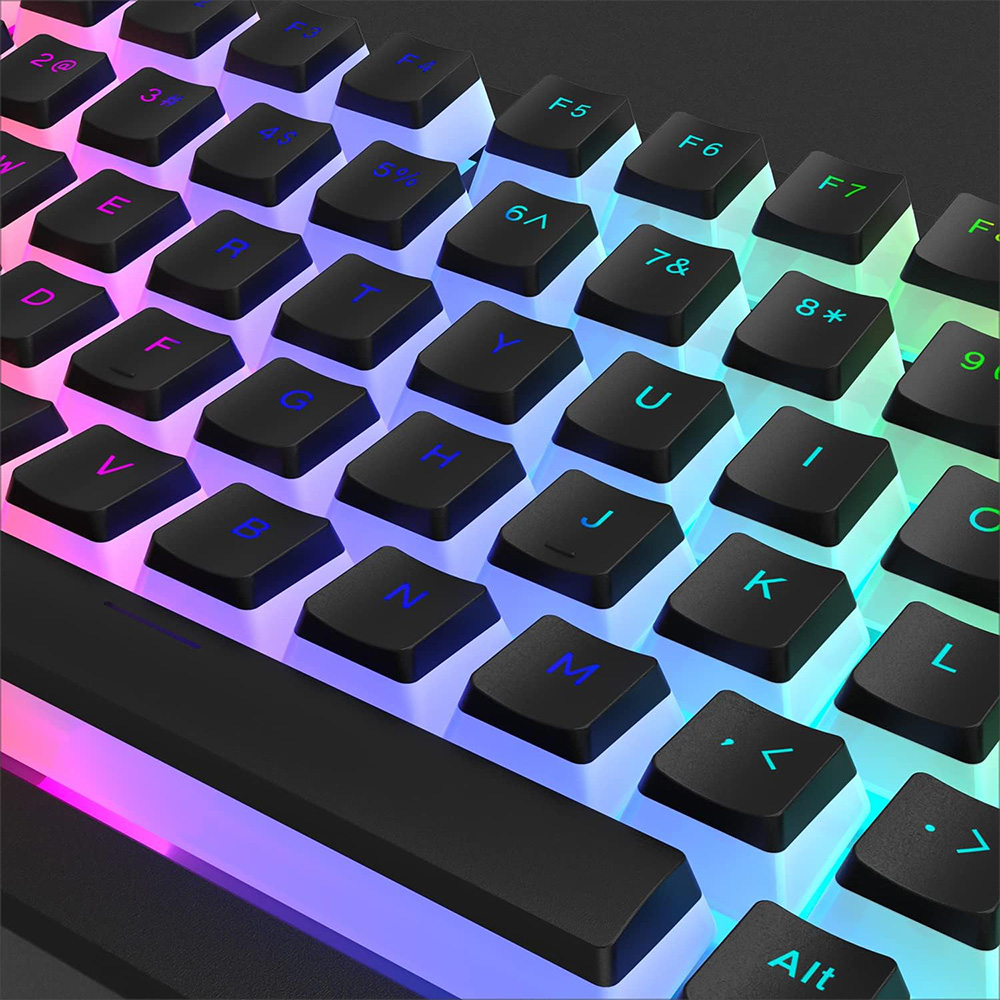 130 Toetsen Pudding Keycaps Voor 61 68 84 87 96 98 100 104 108 Toets Rgb Mechanisch Toetsenbord Pbt Double Shot Mteria Keyboard Keyboard Caps