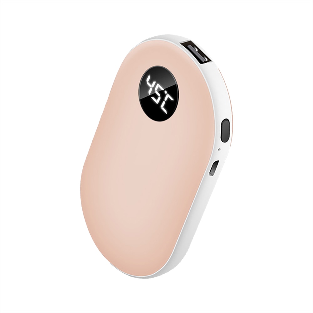 Scaldamani elettrico ricaricabile USB da 5200mAh scaldamani mini 5V a lunga durata con riscaldamento a doppio lato invernale