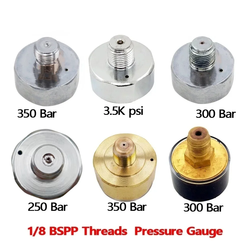 Manómetro de manómetro mini micromanómetro de aire comprimido HPA con perfil pequeño 1/8BSPP(G1/8),1/8NPT