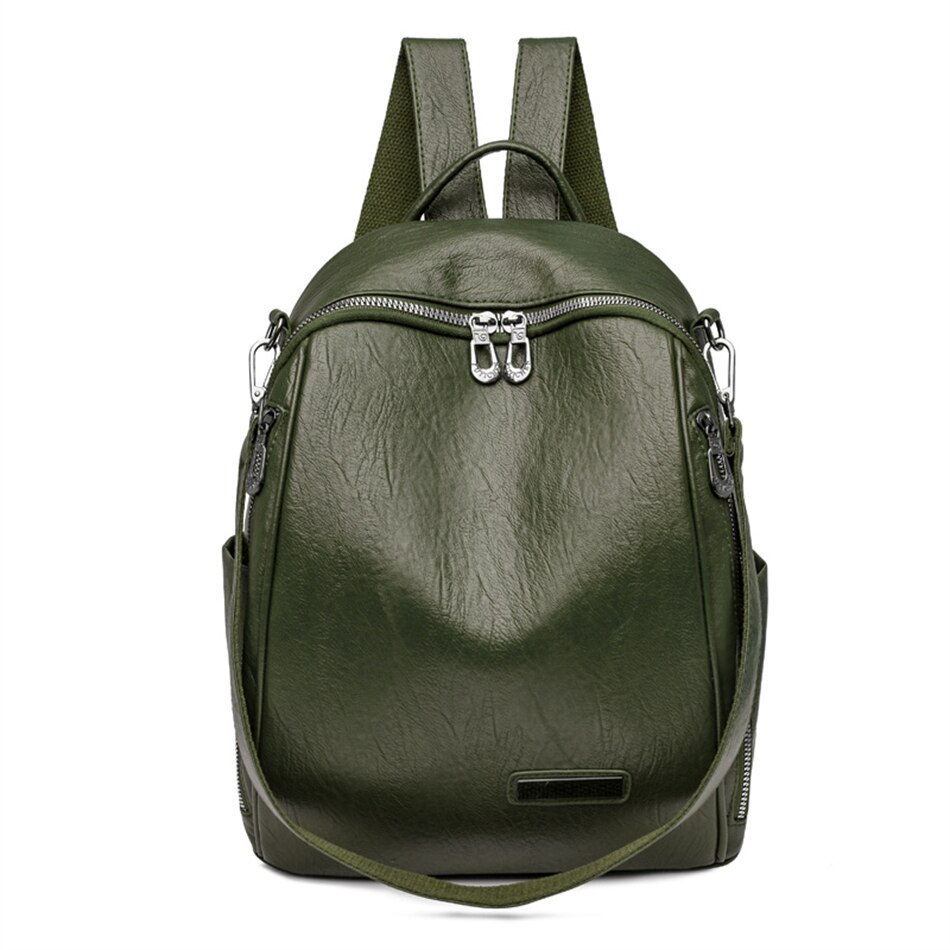 Dames 3 In 1 Rugzak Schoudertas Rugzak Academy Bookpack Vrouwen Schooltas Preppy Stijl Grote Klassieke Reizen Rugzak: Green
