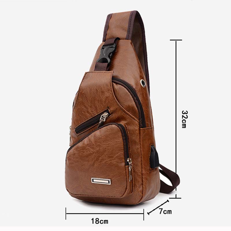 Solid Crossbody Een Schouder Reizen Multi-Function... - Grandado