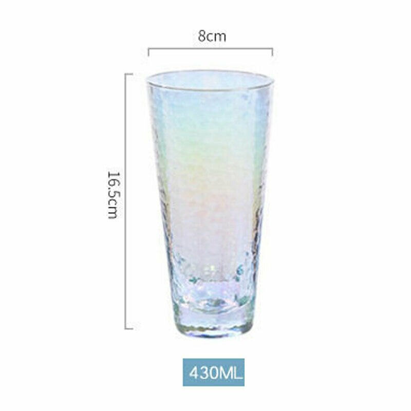 Faroot fargerike glass te kaffe cappuccino kopper drikke krus 300-400ml: 3
