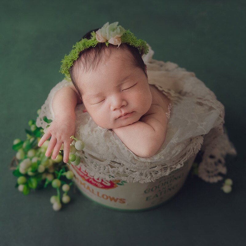 Puntelli fotografia neonato coperta fotografia bambino sfondo pizzo avvolgere fasce accessori per Studio fotografico