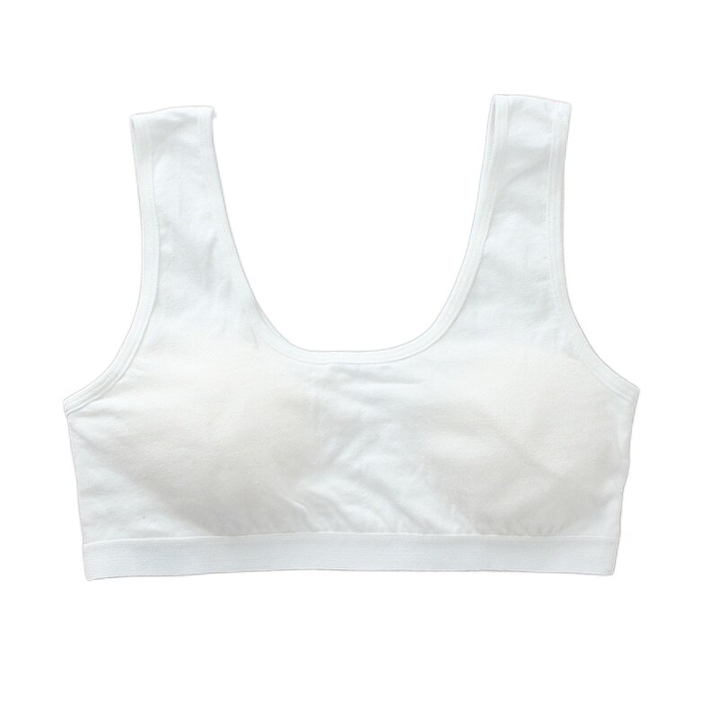 Mädchen Spitzen jugendlich Bh Kind Dessous Büstenhalter Weste Freies Rohr Panzer Thema Unterwäsche Racerback Teenager Streetwear XS 7-14T 12 13 11 9: Weiß