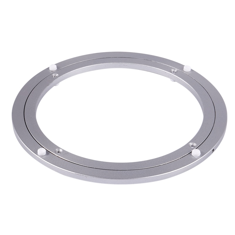 Aluminium Rotating Turntable Bearing Swivel Plate 16 Inch Silver