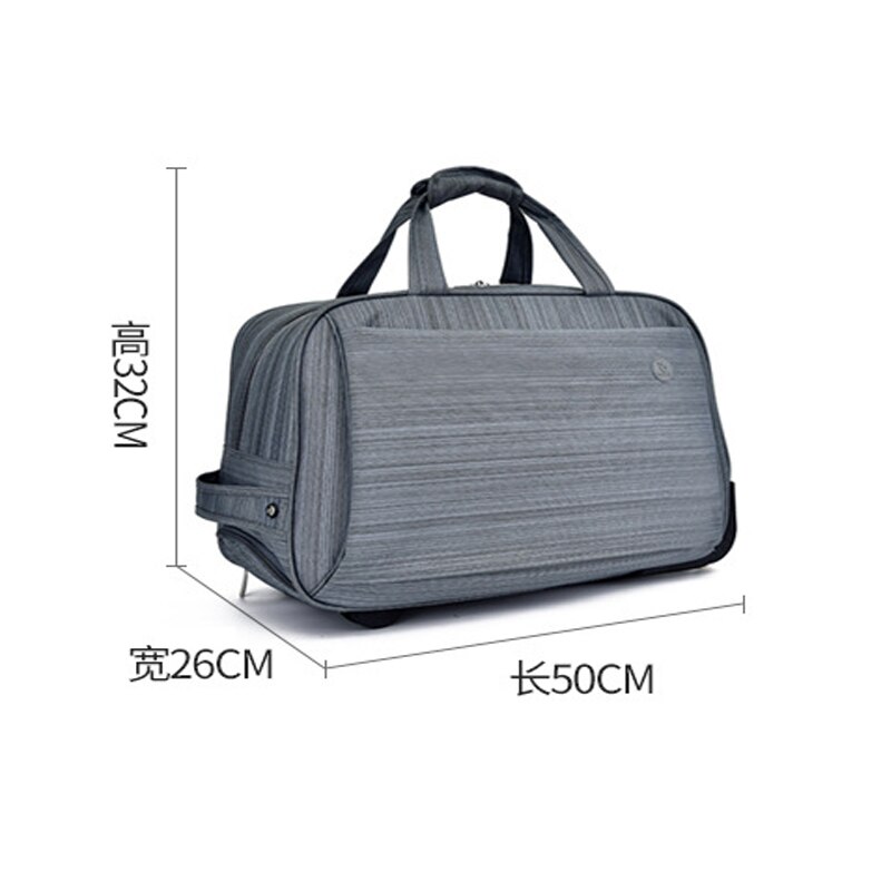 Ladies / Men's Trolley Luggage Rolling Suitcase Casual Stripe Rolling Case Wheeled Travel Bag Wheeled Luggage Suitcase
