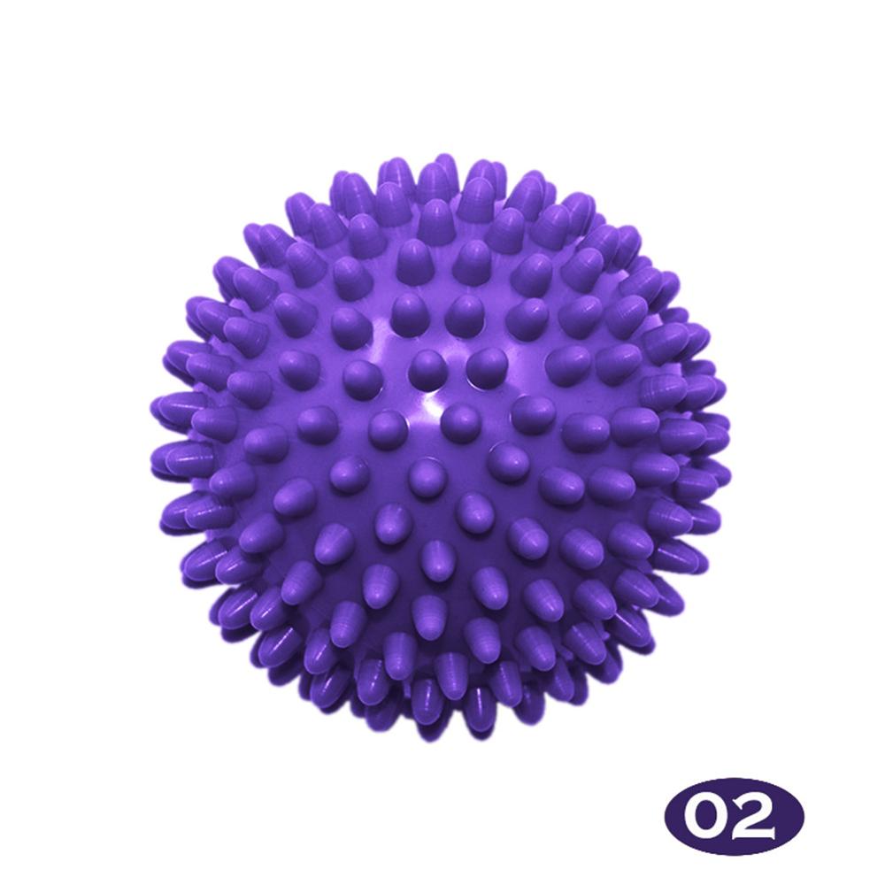 Pvc spiky massage bold udløsepunkt sport fitness hånd fod smerte stress relief fitness tilbehør muskel slappe af bolden 5 farver: Lilla
