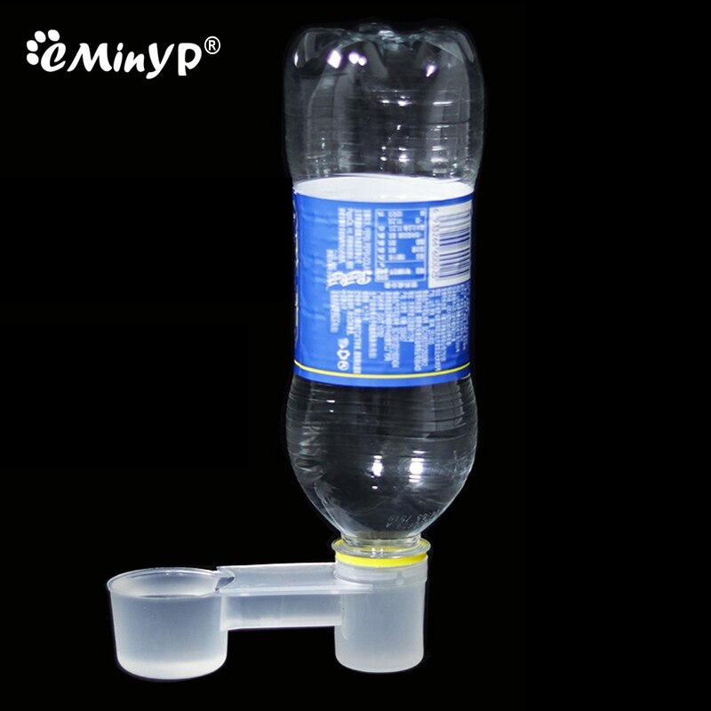 Pet Bird Drinker Feeder Drinking Cup Soda Pop Water Bottle Type Feeding Trough Pigeon Automatic Drinking Device Poultry Drinker