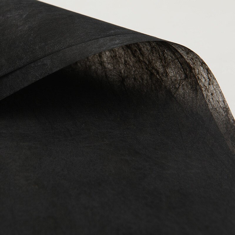 Papier de soie en coton nuage 58x58cm, emballage doublé, pour Bouquet de fleurs, papier artisanal pour , pour fleuriste: black