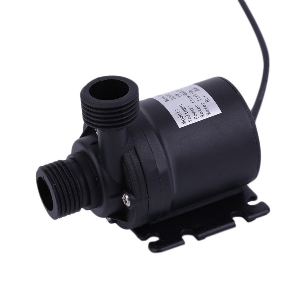 Ultra Quiet Mini DC 12V Lift 5M 800L/H Brushless Motor Submersible Water Pump Multifunction Threaded Water Pump