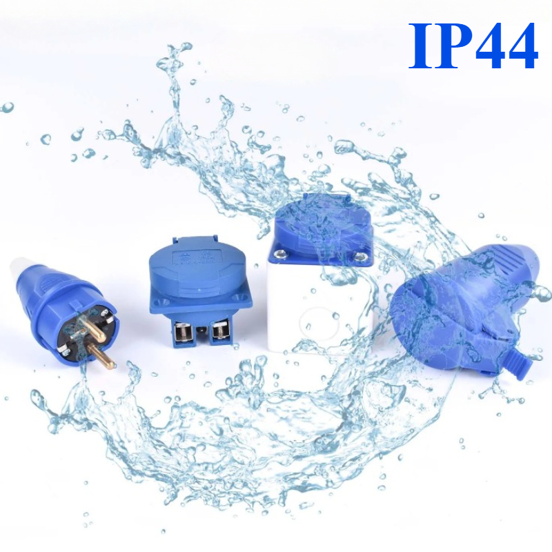 EU. Industriestecker-Fliegenbuchse SCHUKO wasserdicht 2PIN 16A IP44 IP54 verdeckte/wandige oberflächenmontierte Steckdose 200V 250V MÄNNLICH WEIBLICH