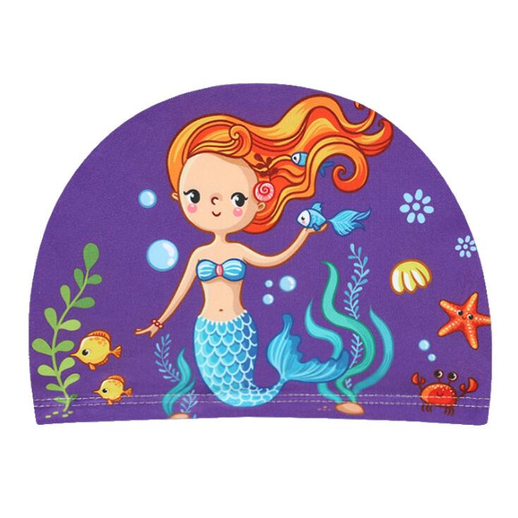 Badmuts Voor Kinderen Elastische Stof Leuke Cartoon Zwembad Badmuts Mooie Kids Protect Oren Zwemmen Hoed Voor Jongens Meisjes: Style 10