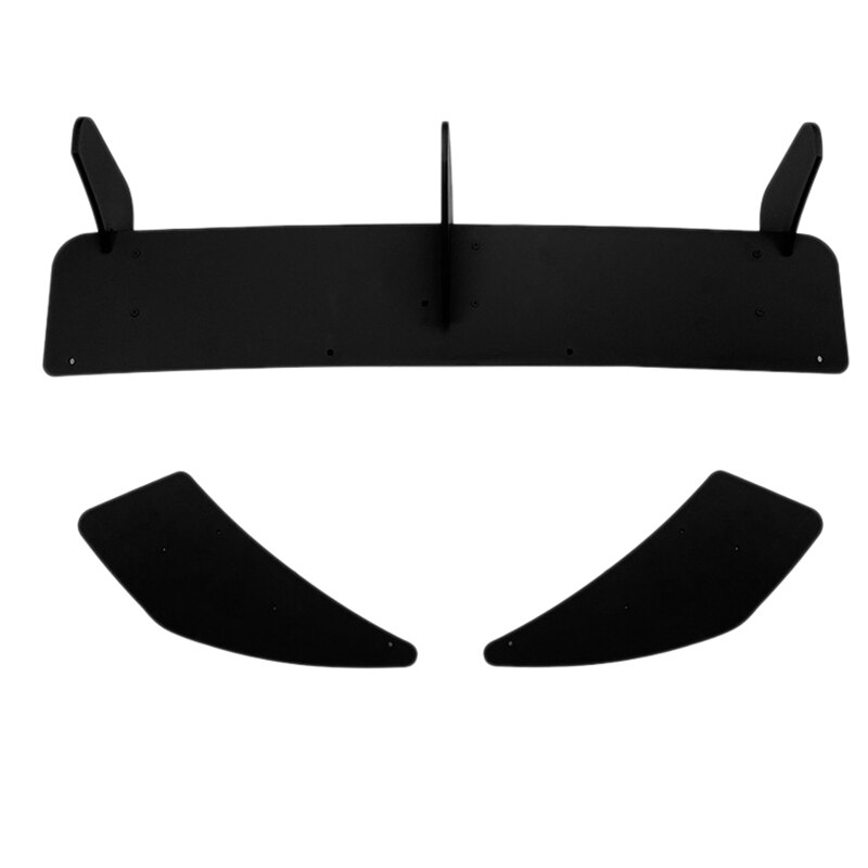 MK7.5 TCR Achterbumper Diffuser Schort Kits Gloss Black 4 Vinnen Stijl Fit voor MK7.5 Standaard/GTD/R Facelift 2017-2020