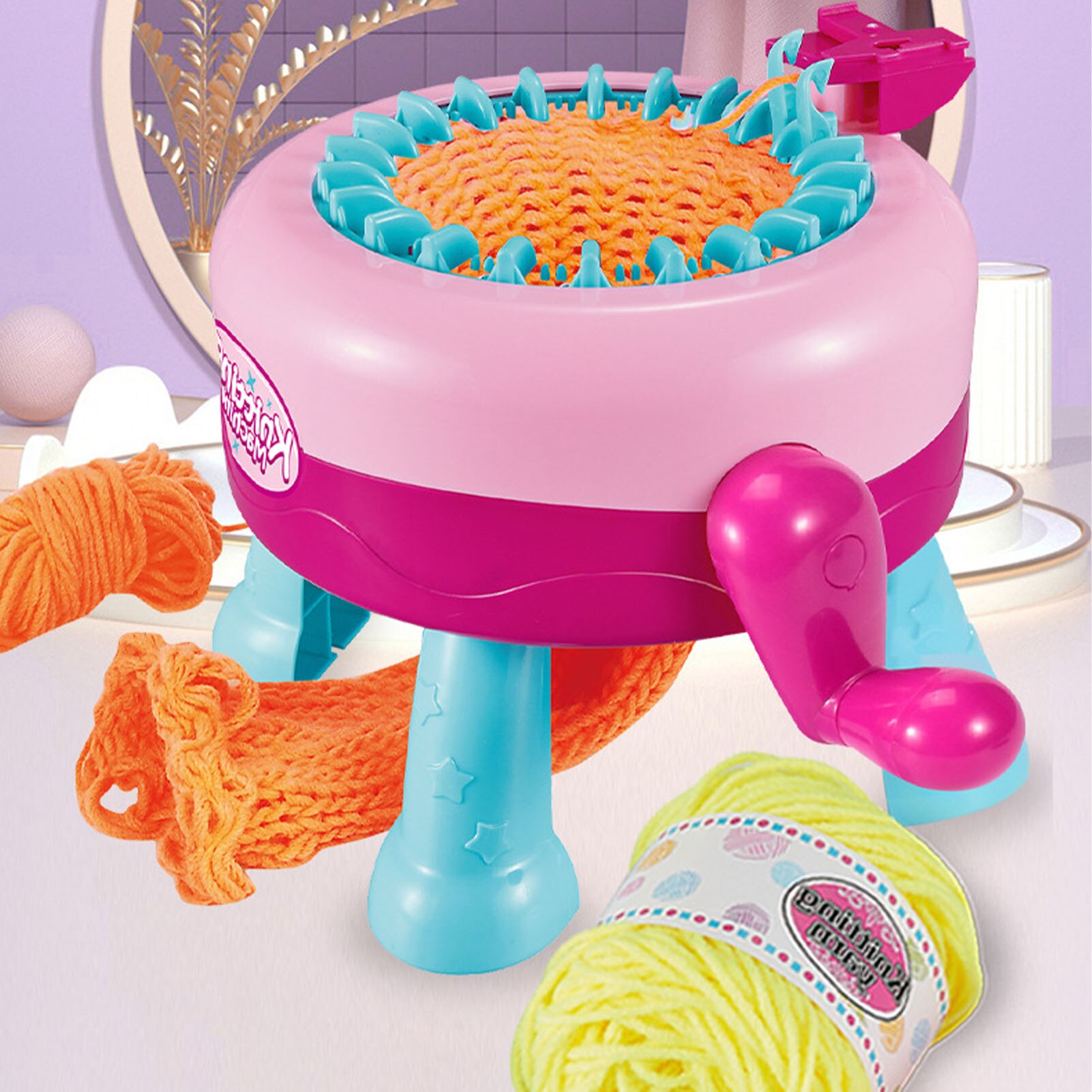 2-In-1 Diy Wol Knitter Voor Breien Machine Set Hand Breien Machine Kinderen Hoeden En sjaals Wol Loom