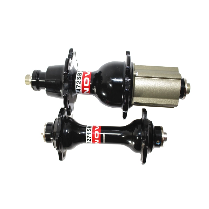 Novatec-bujes de bicicleta de carretera A271SB/F372SB, buje de bicicleta de gancho en forma de J, buje de cojinete de freno en V delantero/trasero con 20/24 orificios para bujes de bicicleta 10/11S