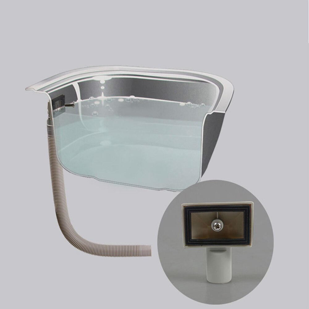 Talea firkantet vask overløbsfuge pp materiale køkkenvask overløb anti-lækage