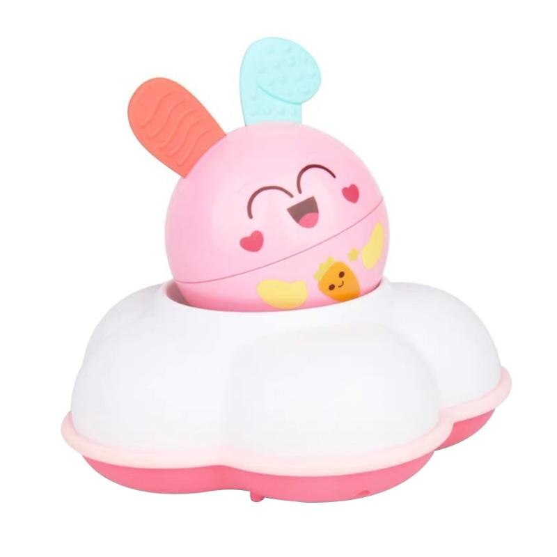 USB Charging Developmental Baby Toy Sound Control Baby Musical Toys Smart Rabbit with Cloud Bottom Crawl Educational Toy 03KD: Pink