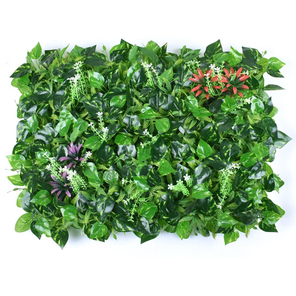 Garden Fence Artificial Leaf Hedge Board Simulation Plant Wall Green Plant Wall Decoration Plant Background Wall Decoration: A