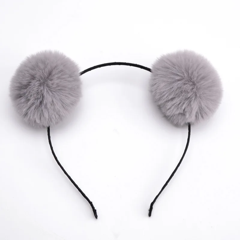 Schattige pomponbal oortjes pluizige balletjes leuke haarband haarband mooie haaraccessoires