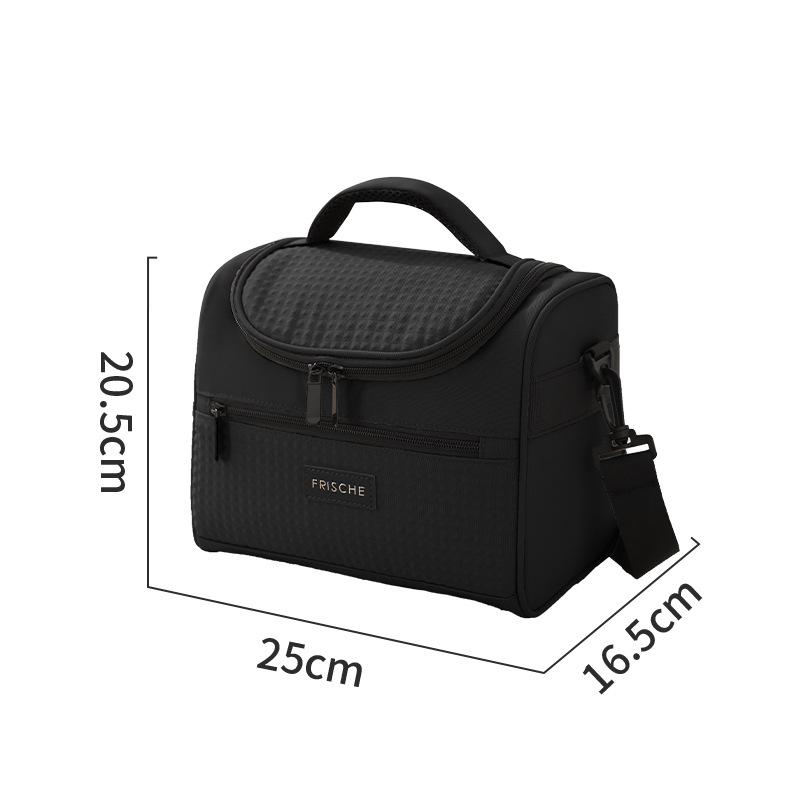 Tote Cooler Lunch Bags Portable Outdoor Picnic Office School Insulation Bag with Shoulder Strap: Blue