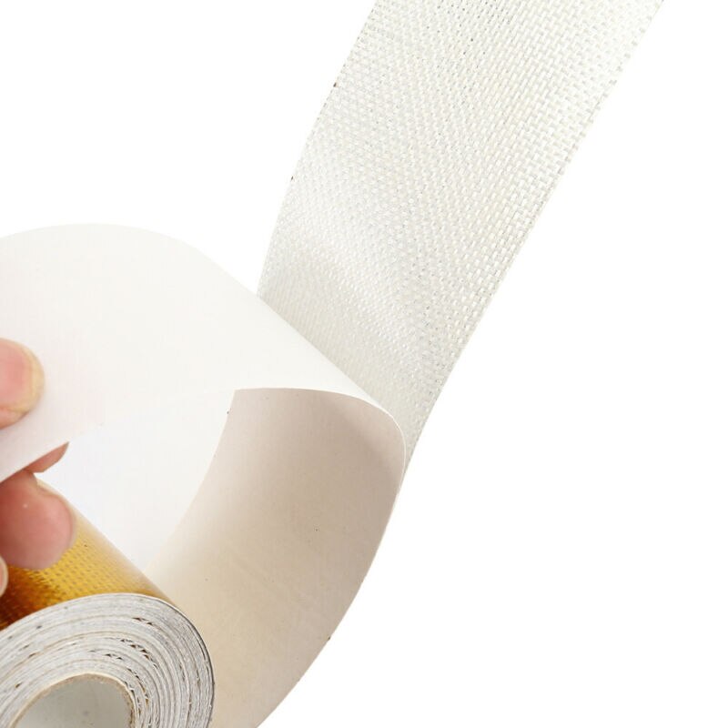 30ft Heat Shield Wrap Tape 9m x 5cm Roll Reflective Gold High Temperature