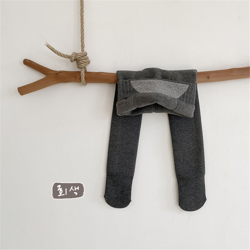 2022 Winter Kids Leggings Fur Lining Girls Tights Skinny Warm Fleece Leggings kids Pants Winter Kids Pants Children AA5636