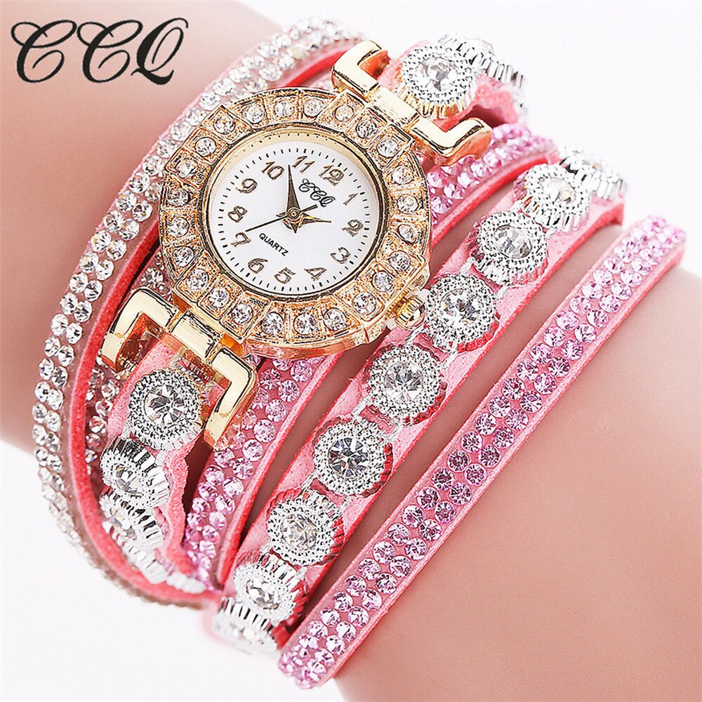 Mode Vrouwen Armband Horloges Casual Analoge Quartz Horloges Voor Vrouwen Strass Horloge Lange Riem Armband Horloge