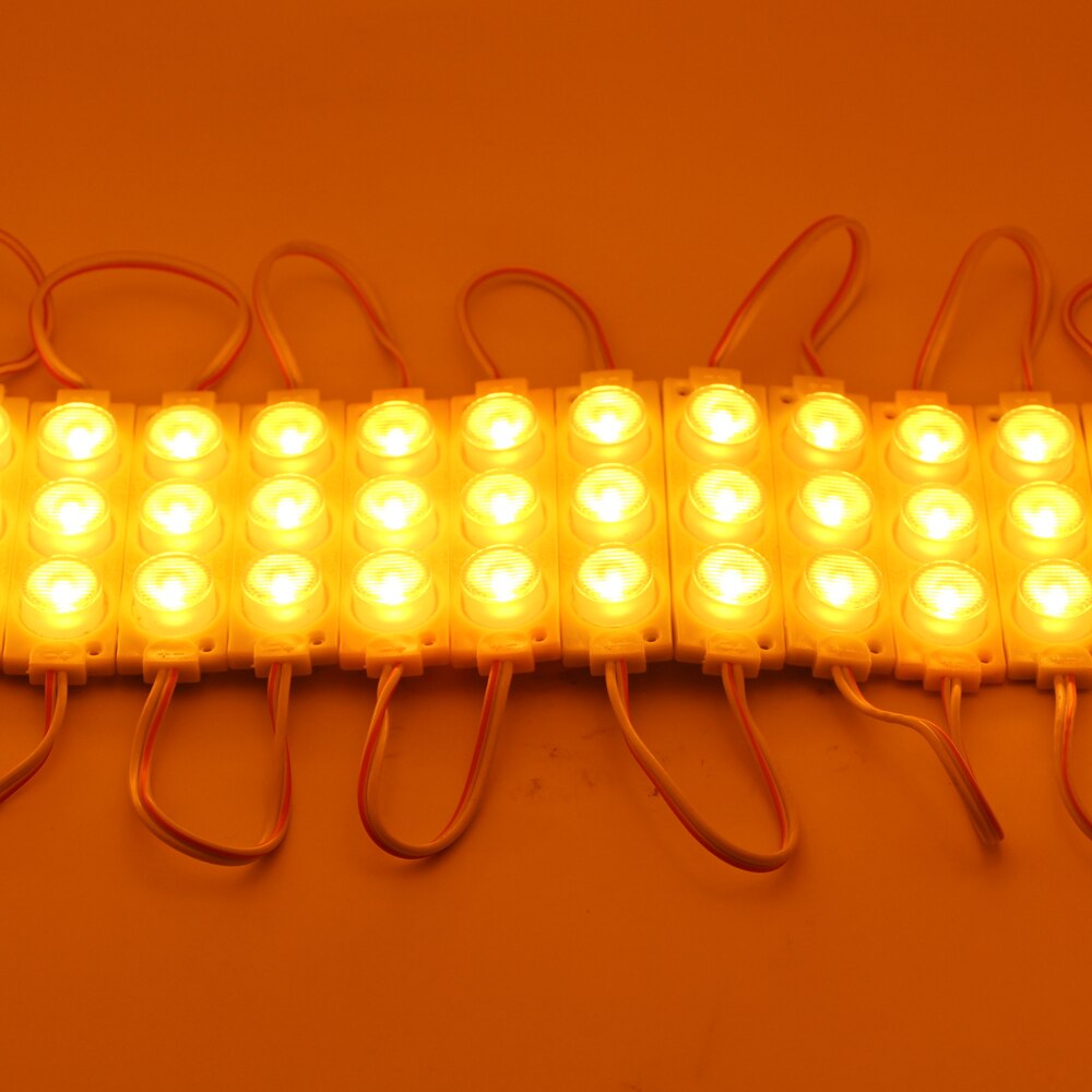 20pcs Led Module LED store front window led module light sign bar SMD 3030 3LED Injection white ip68 Waterproof Strip Light 12V