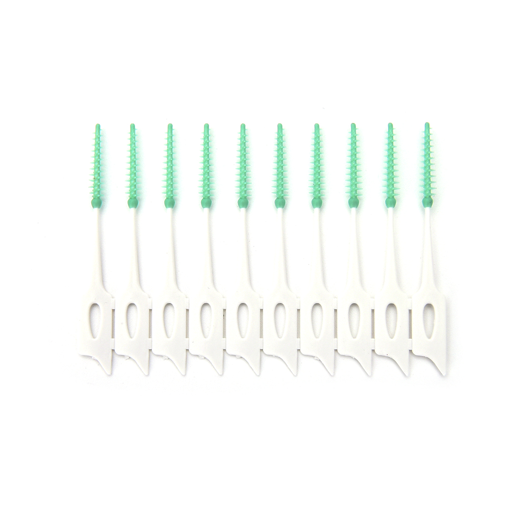 16Pcs/lot Orthodontic Brush Interdental Brush Dental Rubber Interdental Cleaning Brushes Oral Care Toothbrush