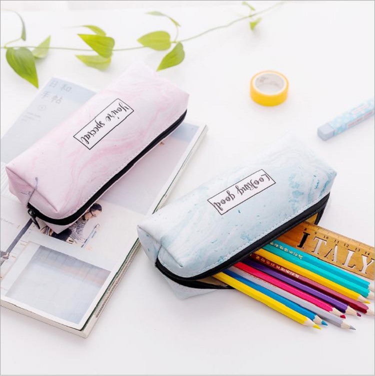 1 pièces Kawaii porte-crayon marbre étoile anis école boîte à crayons étui à crayons sac à crayons fournitures scolaires papeterie