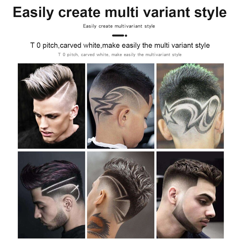 Hår trimmer klipper skaldet skåret skæg barbering præcision efterbehandling genopladelig hårskæremaskine