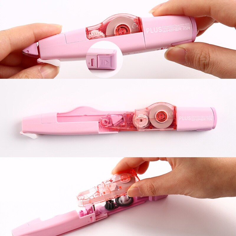 PLUS Austauschbare Korrektur Band mit Refill 5 mm * 6 Meter Japan Weiß Aus Corrector Schreibwaren