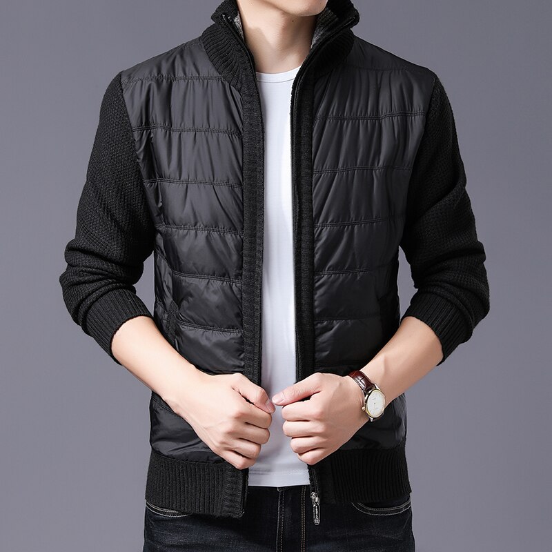 Miesten neuleet syksy talvi lämmin neulottu pusero takit neuletakit miesten vaatteet vapaa-ajan neuleet tilkkupusero