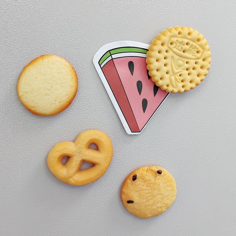 bionisch Lebensmittel Cookie Kühlschrank Magnet 3D Keks Kühlschrank magnetisch Aufkleber Foto Mauer niedlich Heimat Dekoration