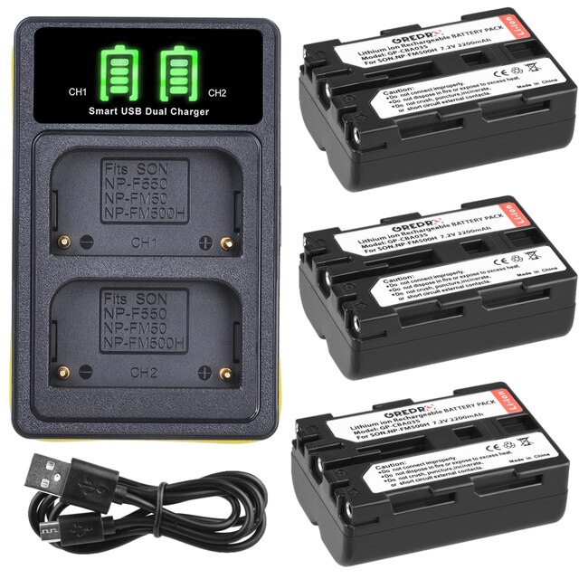 Np  fm500h np -fm500h akku ja laturi sony  a58 a57 dslr -a550 dslr -a700 dslr -a350 slt -a77 slt -a99 dslr -a500 dslr -a200: 3 akkua ja laturia