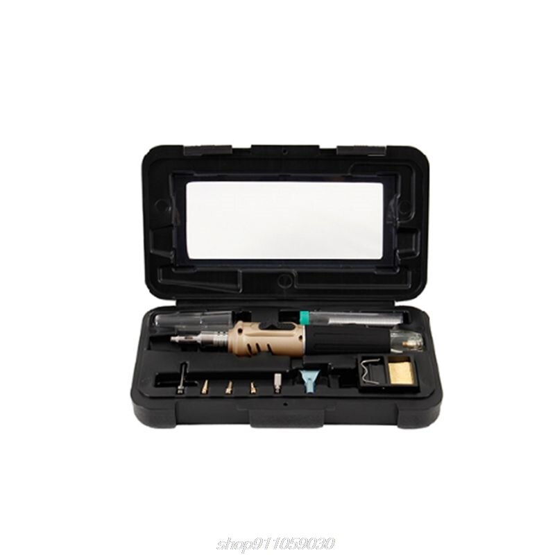 10-In-1 Gas Soldeerbout Case Set Multifunctionele HS-1115K Butaan Aansteker Spray Set Lasapparatuur J25 21