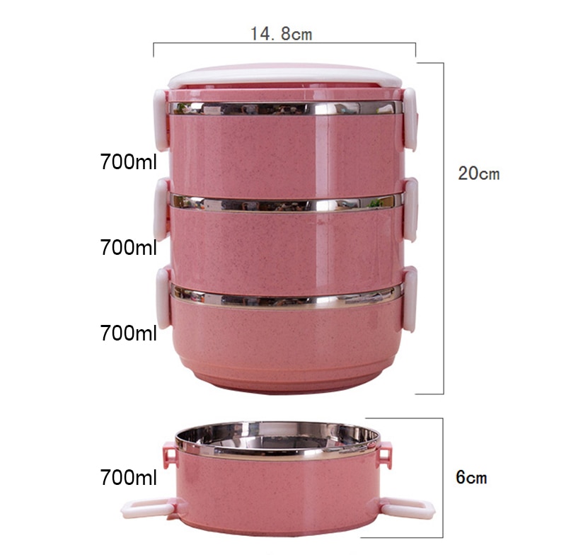 Thermische Thermos Mittagessen Kasten Japanischen Edelstahl Bento Kasten Für Lebensmittel Suppe Container Lagerung Tragbare Picknick Camping fallen