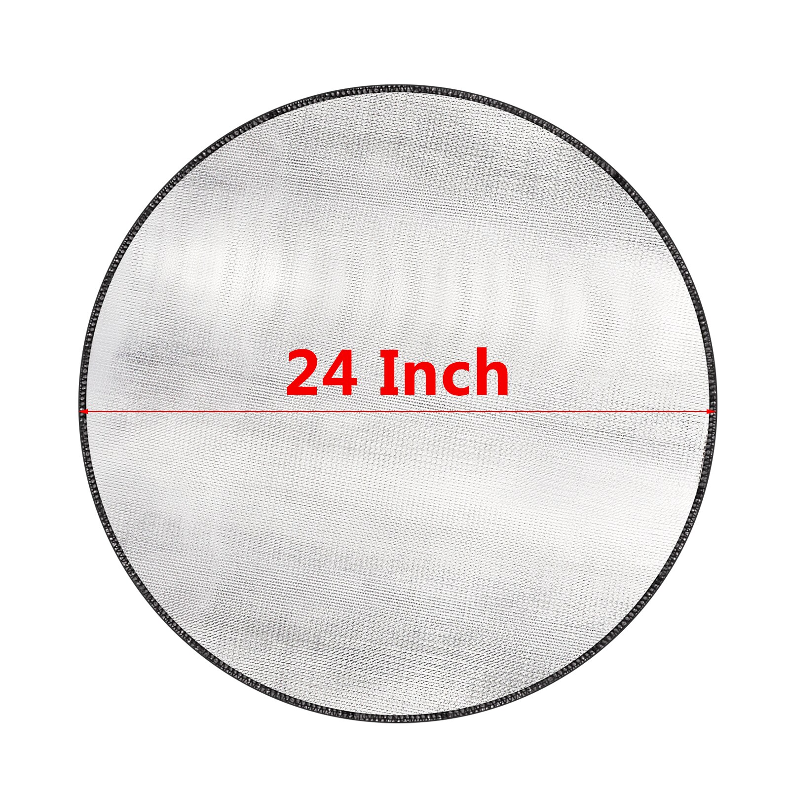 24/36 Inch Ronde Vuurkorf Mat Brandwerende Grill Mat Deck Protector Hittebestendige Shield Brandwerende Mat Pad Voor Outdoor: 24 inch