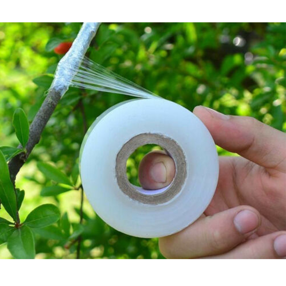 Longth 200m parafilm planteskole podning strechable film tape have træ planter planter frøplanter leverer miljøvenlig pe selvklæbende
