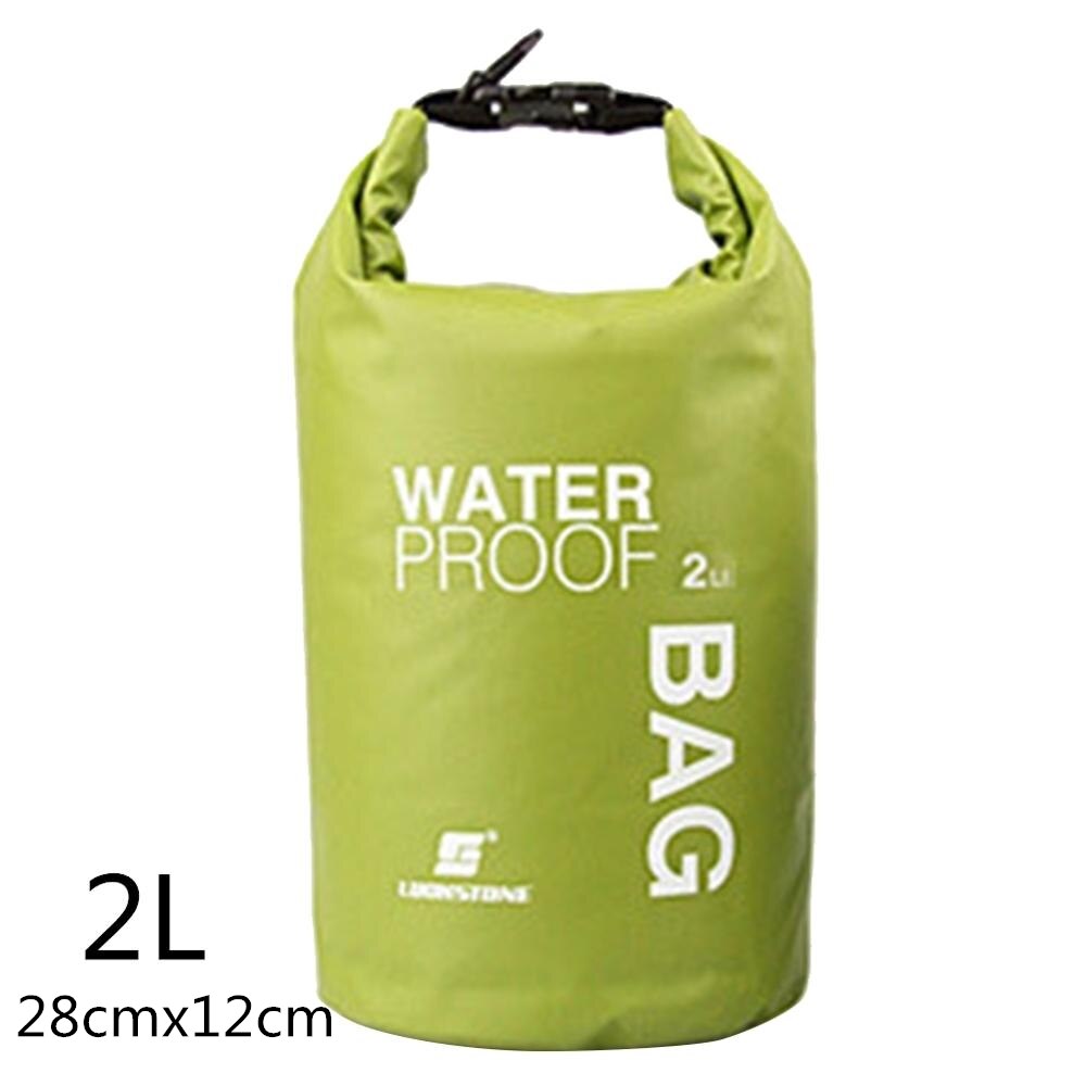 Sport étanche sac à dos sac à dos flottant canotage Rafting sac ultra-léger PVC sac à dos natation sac de rangement voyage Kits 2/15L: 2L Green