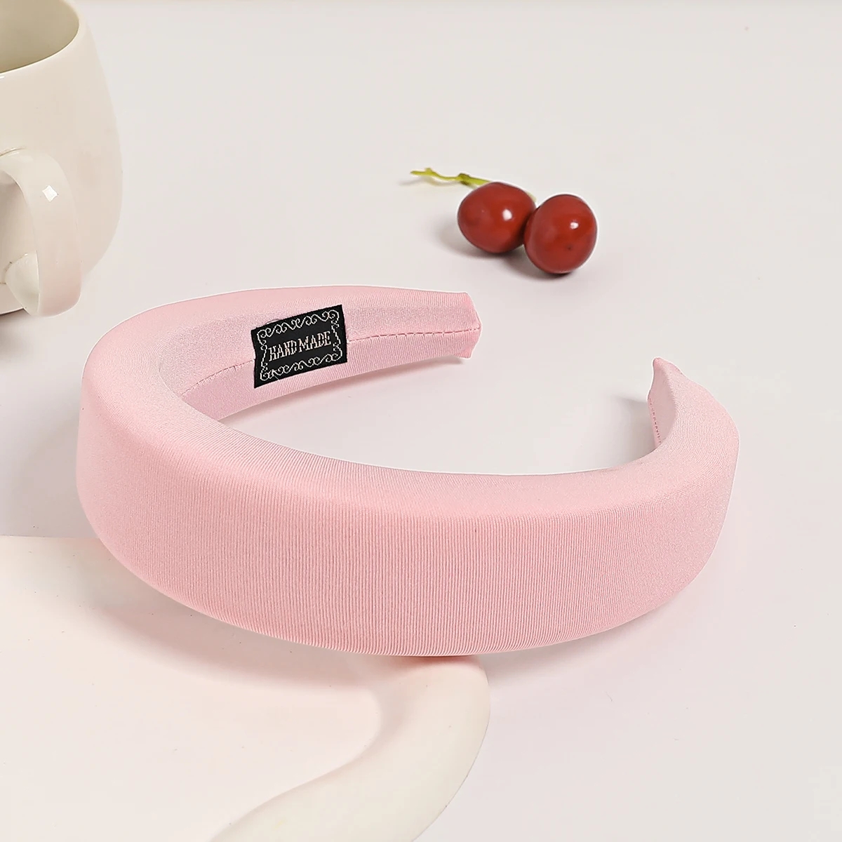 Nuevas diademas acolchadas de para mujer, diademas de bisel ancho, diadema gruesa antideslizante de esponja para niñas, accesorios para el cabello de: Verde