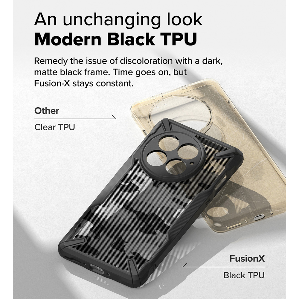 Ringke Fusion X pour Oneplus 13 coque double couche PC dos transparent et cadre en TPU souple housse de Protection hybride robuste contre les chutes