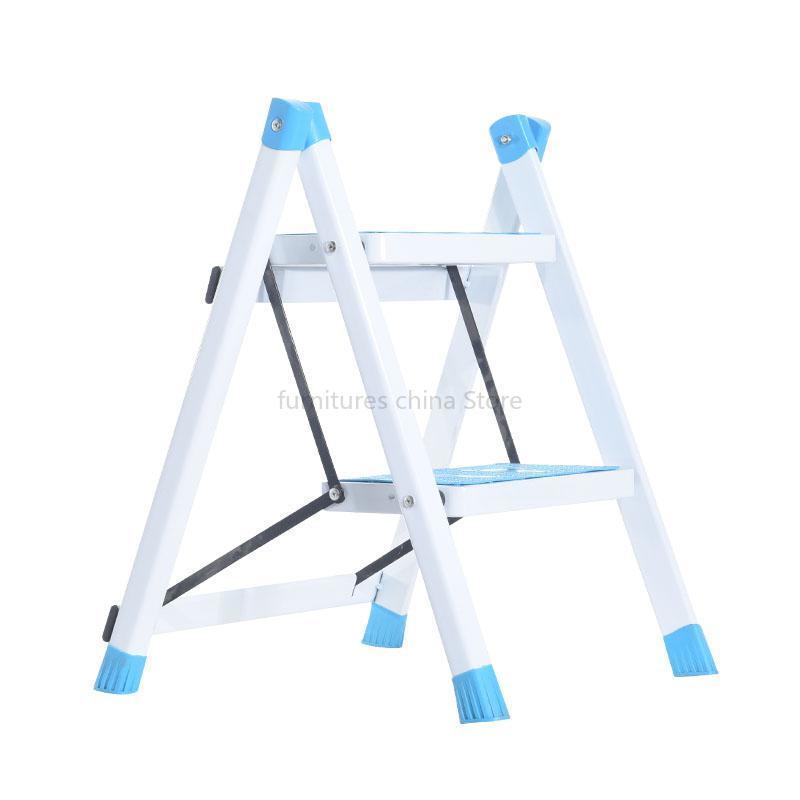 B Home kitchen folding ladder two step ladder herringbone ladder stepping up pet ladder: Color 3