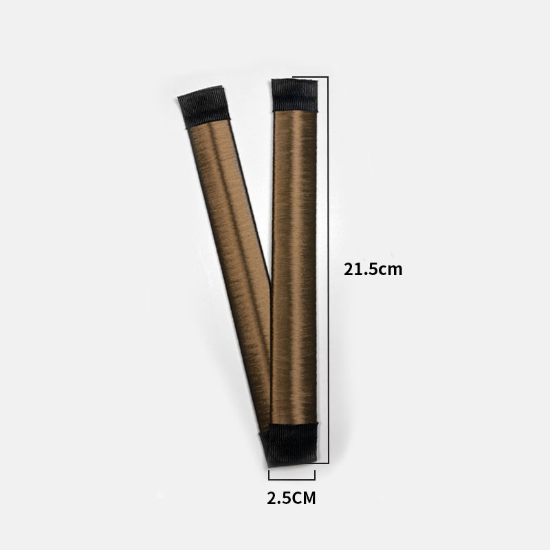 Cuerda para el pelo para mujer, red elástica para el pelo, Kit de peluquería negro, malla pequeña Invisible para moño de pelo, Donut para enfermera, estilo de cabello: 09
