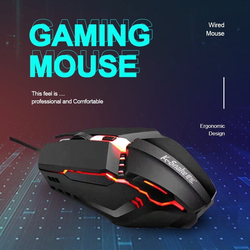 M11 Gaming sport elettronici RGB Streamer cavallo in esecuzione USB luminoso PC cablato Computer 1600DPI Mouse per Laptop entrambe le mani