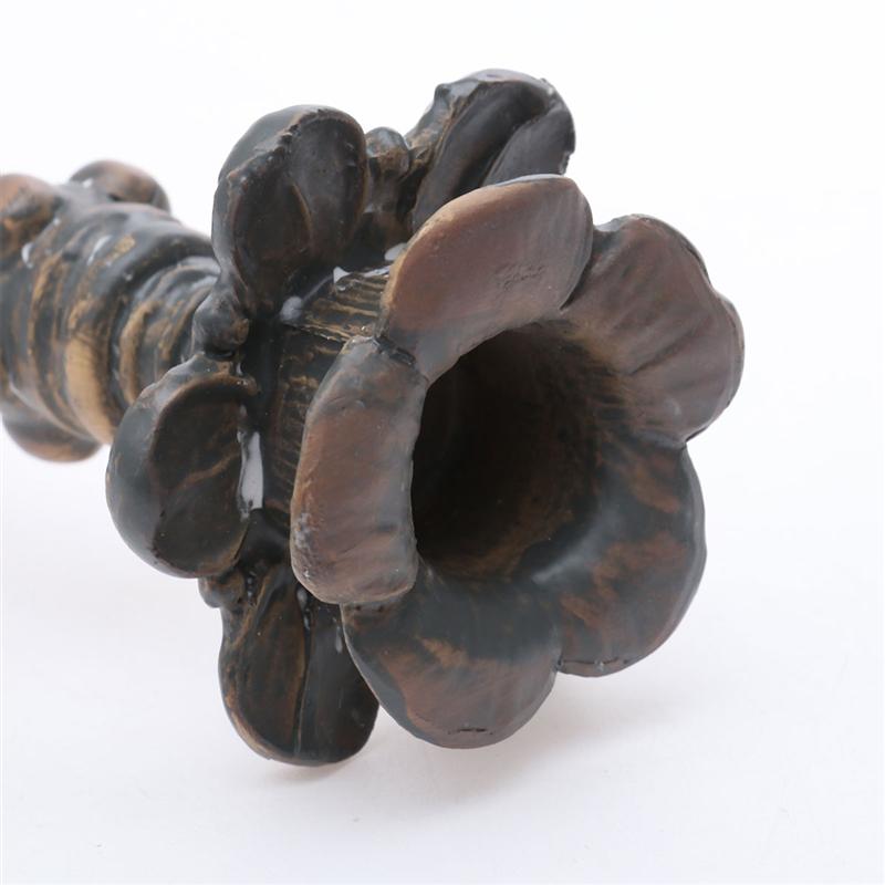 Antique Candlestick Holder Resin Candle Holder French Candle Stand Sconce Nostalgic Candlestick Table Decor Home Decoration