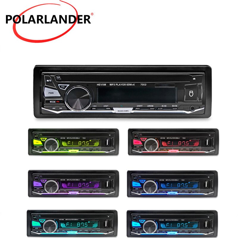 Car MP3 Player Radio 7003 1 Din Bluetooth Cassette Recorder In-dash Car Auto magnitol Radio Stereo Audio Player 12V