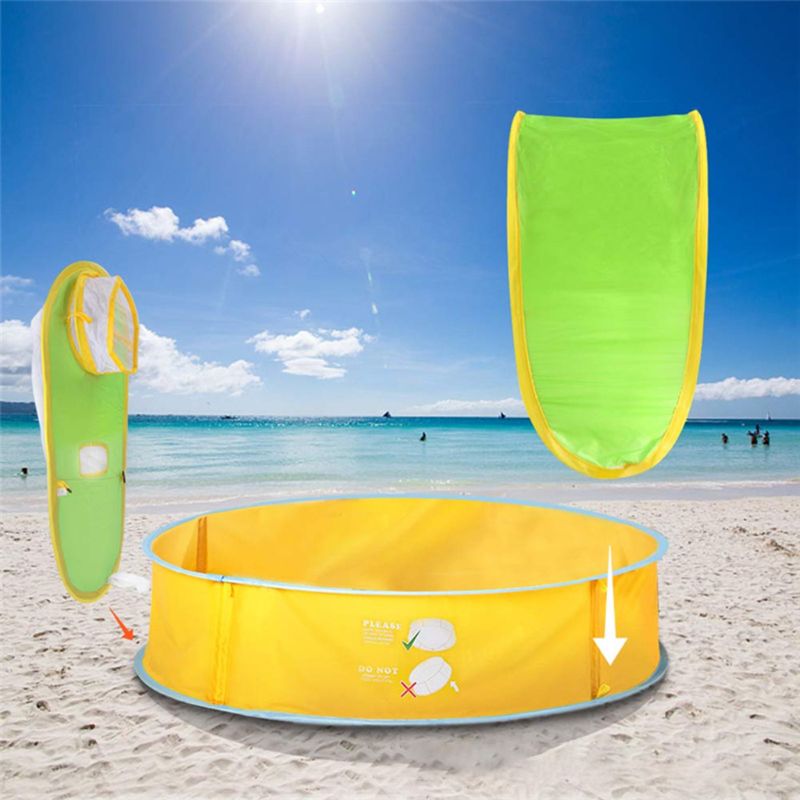 Enfants piscine pliable bébé plage tente parasol infantile extérieur Portable baignoire enfants petite maison jouer eau jouet
