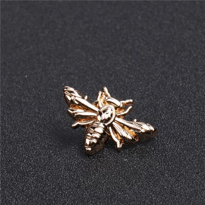 Vintage metalen insecten broche speld bij/bloem/vliegtuig/kerst hert broches voor dames kleding heren pakken sieraden maken benodigdheden: C